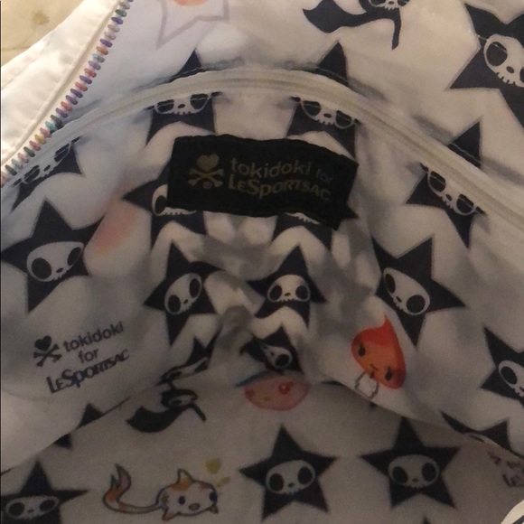 Tokidoki for LeSportSac white tote qee toy2r rare - Picture 6 of 8